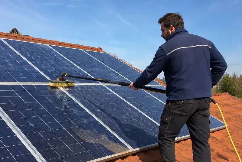 Nettoyage et entretien de panneaux solaires à Lacrouzette